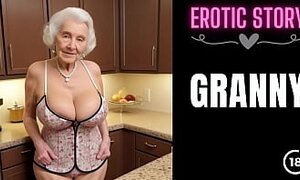 [GRANNY Story] Watching Stepfather fucking Step Grandmother in the Kitchen Part 1