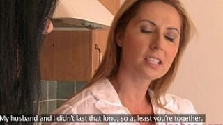 Lesbea HD Busty milf house wife cheating on husband with horny mature mom