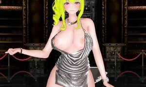 Azur Lane St. Louis Half Nude Dance Nayeon-pop Hentai Mmd 3D Blonde Hair Color Edit Smixix