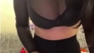 Stepmom shows big boobs in the bathroom