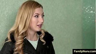 step Mom and daughter massage togother