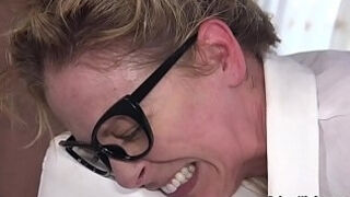 Big ass blonde Milf anal pounded