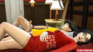 Step-son Fucks Korean step mom &vert; Asian stepmom Shares The Same Bed With Her step-son In The Hotel Room