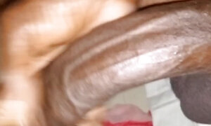 Huge Black Dick Displayed and Masterbating