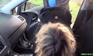 Jessica fucked and creampied by 8 strangers at a highway rest area