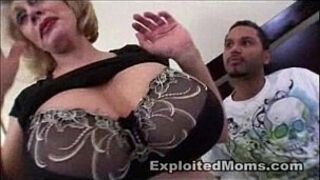 Big Boob Mature Granny Fuck Young Black Guy in Interracial video