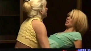 Hot blonde MILF destroys her pussy