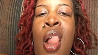 Mature Fat Ebony Fucking A Big Black Cock