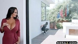 Gigantic boobs MILF catches panty thief and fucks him