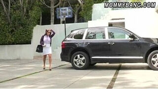 Sexy stepdaughter shares her BF with busty MILF stepmom