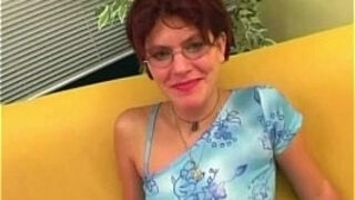 German mature gets dildoed and facialed after blowjob