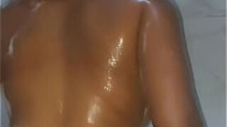 Katy katie stepmother takes a hot long shower&comma; booty so soft it jiggles