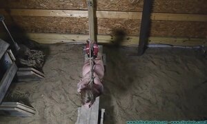Blonde Hogtied And Helpless