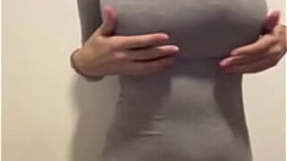 Big-boobed Stepmom shows off her slender figure