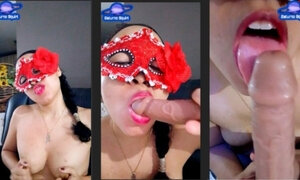 Sexy latina masked stepmom seduces you and makes a JOI about how to give a man a great blowjob until you reach orgasm