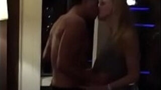 Blonde wife shared in a hotel room