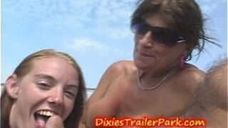 Milf step Mom and Teen StepDaughters CUM Vacation at SEA