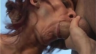 Cum Drinking Old Slut Anal Fucked Outdoors