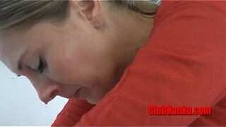 HOT blonde MILF chained