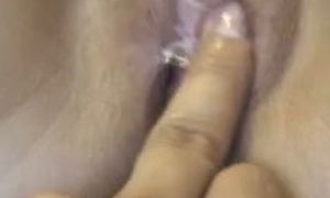 My Iranian wife loves it when I finger fuck her pink pussy