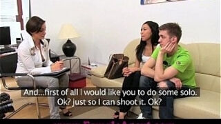 FemaleAgent Hot Asian pleasures MILF then fucks boyfriend