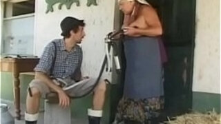 Busty Grandma Gets Stuffed With Young Cock