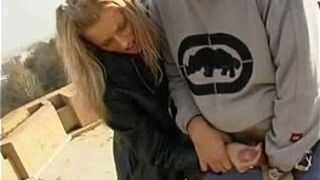 Classic handjobs in public places