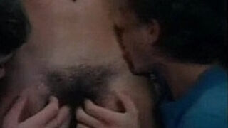 Hairy retro threesome