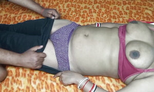 Having foreplay Indian girl and Indian boy.