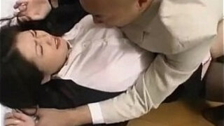 Office Lady By Her Boss Getting Her Hairy Pussy Fingered On The Floor In