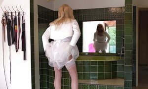 Plugged & Spanked Sissy Bride - ready for use