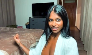 Posh ebony MILF erotic webcam show