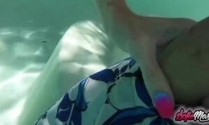 Naughty MILF Sofie Marie Creampied While Having Sex In Pool