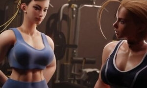 FUTA chun lin and cammy in gym