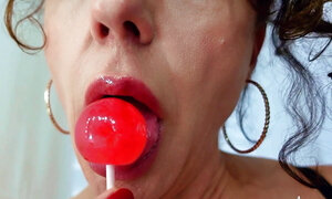 Licking Your Lollipop-Mouth Fetish, Sloppy Blowjob